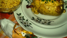 Batata recheada de shopping