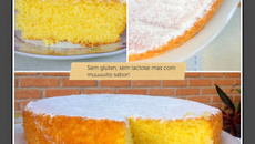 Bolo de laranja sem glúten e sem Lactose