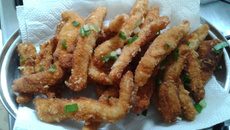 Tirinhas de frango da Sheila