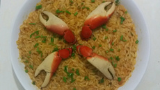 Risoto de caranguejo