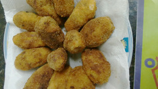 Bolinho de carne moída com batata