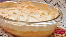 Sobremesa quente de maçã