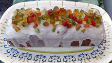 Bolo de frutas noite feliz