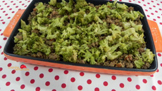 Escondidinho de carne com Brócolis delicioso