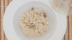 Risoto de banana com  gengibre