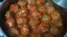 Almôndegas de soja com farinha de trigo integral