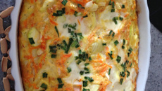 Ometele light de forno com abobrinha - Bavaresco