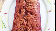 Pão de banana e passas