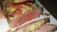 Maminha na mostarda e alho assada