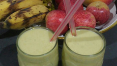 Vitamina de abacate com paçoca e banana