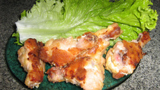 Frango empanado assado