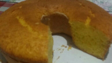 Bolo de farinha de arroz sabor laranja
