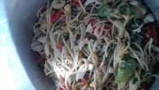 Macarrão vegetariano