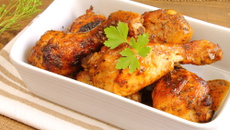 Coxa de frango na panela de pressão