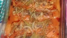 Filé de peixe na cama de batata