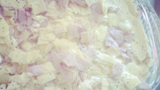 Arrepiado de frango ao creme de milho