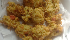 Bolinho de arroz com frango