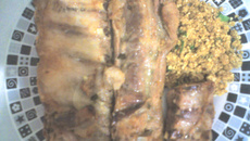 Costelinha de porco assada simplificada