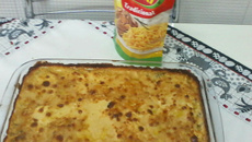 Torta de bacalhau com brócolis