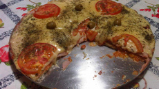 Pizza de pão de fôrma