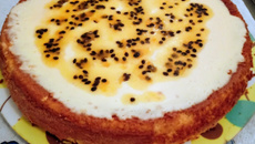 Bolo mousse de maracujá