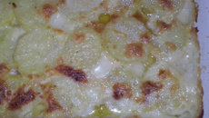 Batata gratinada com atum