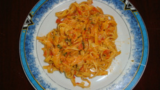 Molho cremoso de cenoura para massas