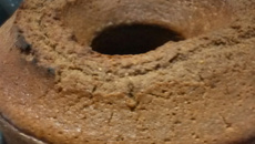 Bolo de aveia com chocolate