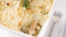 Escondidinho de bacalhau