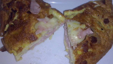 Omelete recheado delicioso