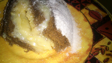 Rocambole de cacau com leite condensado