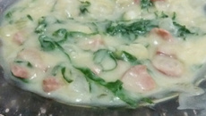 Caldo verde com couve e calabresa