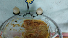 Torta de batata com bacalhau