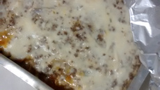 Lasanha de berinjela com soja