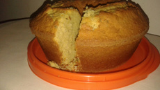 Bolo de fubá com coco