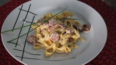 Talharim ao molho de nata