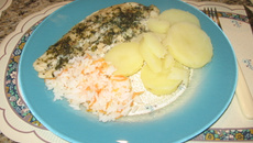 Linguado ao forno com ervas finas