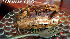 Torta de doce de leite e amendoim