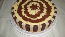 Torta de chocolate branco