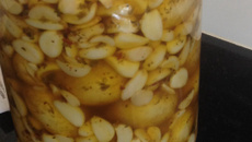 Conserva de alho com batata