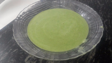 Sopa nutritiva de espinafre