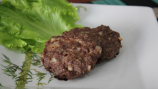 Carne de hambúrguer rústica