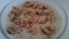 Canjica com amendoim