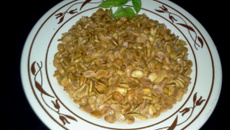 Petisco de soja torrada (falso amendoim torrado)