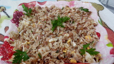 Arroz com lentilha