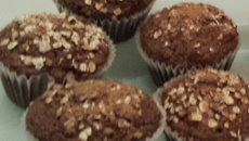 Muffins de aveia, canela e maçã