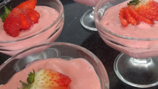 Mousse de morango