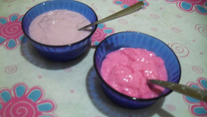 Sobremesa tipo danoninho gelado