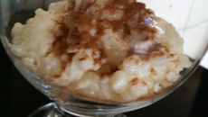 Arroz doce de microondas