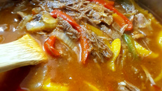 Carne louca com cerveja